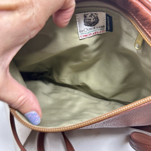 JPOurse & Cie kangaroo lightweight leather backpack in cinnamon - Picture 8 of 8